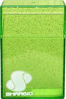 Sparkly Multi Color Top Flip Open Plastic Cigarette Case Pack Holders Kings (Green)