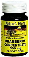 Nature's Blend - Cranberry Supplement - 500 mg Strength - Softgel