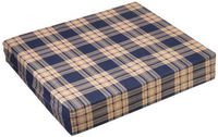 Standard Wheelchair Cushion, Country Plaid, Size Medium 3-inch