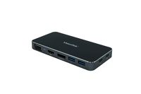 VT200 USB C Portable Dock (901226) | Dual Display, USB 3.0, HDMI | DisplayPort, VGA, Power Delivery Passthrough | USB-C Laptop, Mac, PC Compatible