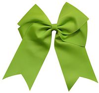 Funny Girl Designs Extra Large Classic Uniform Cheer Bow - Choose Your Color! (Lime Green)