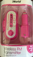 iWorld Wireless FM Transmitter for iPod iPhone MP3 MP4 Pink