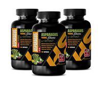 Blood Pressure Natural Pills - Asparagus Young Shoots 4:1 Extract 600 MG - Digestive Vitamins for Women - 3 Bottles 300 Capsules