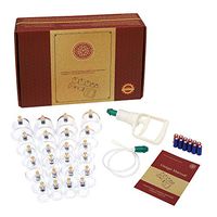 Cupping Therapy Sets, Professional Vacuum Cupping with Extension Tube and Detachable Magnetic Needle for Joints, Knees, Elbows, Shoulders, Cellulite Cupping Massage Back Pain Relief, 24 Cups