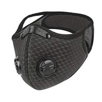 West Biking Mesh Dust/Pollution Mask for Air Filtration, Sport Mask with Exhalation Valves Filters, Activated Carbon N99 PM2.5 Filters Air Purifier