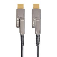 Pacroban Long4K Fiber Optic HDMI Cable 35ft with Detachable Connectors - 4K 60Hz, HDR, HDCP 2.2, Active High Speed, Slim Light