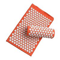 Lotus Acupuncture Massage Pads Back and Neck Pain Relief Acupressure Mat and Pillow Set Relieves Stress, Back, Neck, and Sciatic Pain