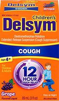 Delsym Children's Cough Suppressant Liquid, Grape Flavor, 3 Ounce (Pack of 7)