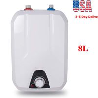 Zinnor Electric Hot Water Heater 8L 1500W/110V for Kitchen Household Electrical Hot Water Heater 55℃-75℃ (Shipping From USA)