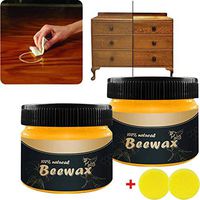 Wood Seasoning Beewax - Traditional Beeswax Polish for Wood & Furniture, All-Purpose Natural Beewax with Sponge for Wood Cleaner and Polish Wipes Furniture Care to Beautify & Protect, No Build-Up