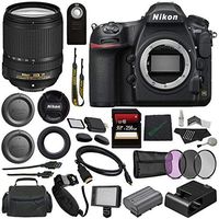 Nikon D850 DSLR Camera + Nikon AF-S DX NIKKOR 18-140mm f/3.5-5.6G ED VR Lens + 67mm 3 Piece Filter Set + 256GB SDXC Card + SD Card USB Reader + Professional 160 LED Video Light Studio Series Bundle