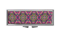 Hiuyi Damask flourish Floral Pattern Custom Personalized Rectangle Pill Box Pocket Wallet Travel Pill Vitamin Decorative Box Protector