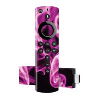 MightySkins Skin Compatible with Amazon Fire TV Stick 4K - Pink Flames | Protective, Durable, and Unique Vinyl Decal wrap Cover | Easy to Apply, Remove, and Change Styles | Made in The USA