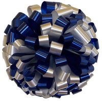 White Navy Blue Car Bows