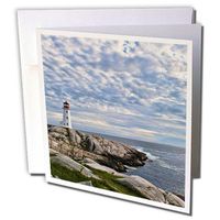 3dRose Lighthouse in Peggys Cove, Nova Scotia-CN07 BBA0022 - Bill Bachmann - Greeting Cards, 6 x 6 inches, set of 6 (gc_72927_1)