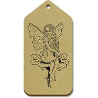 10 x Large 'Fairy Angel' Wooden Gift Tags (TG00058298)