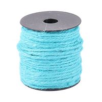 uxcell Party Festival Decor Gift Wrapping Crafts Burlap String Ribbon Roll 50M Length Cyan