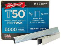 Arrow 508-IP T50 1/2-Inch Staples, 5000-Pack