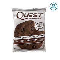 Quest Nutrition Protein Cookie, Double Chocolate Chip 2.08 Oz,(Pack of 12)