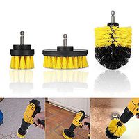 ETbotu 3Pcs/set Cleaning Brush Tile Grout Power Scrubber Cleaner Set For Electric Drills yellow