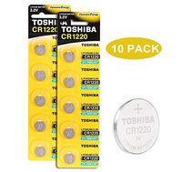 Toshiba CR1220 3V Lithium Coin Cell Battery Pack of 10