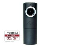 GOLUK T3 Charcoal Black Mini Wi-Fi Dash Cam Compact Full HD 1080P Car DVR Vehicle Camera with Built-in Supercapacitor, G-Sensor, Snapshot Button, Night Vision, Loop Recording, Parking Monitor 32G