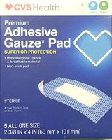 Premium Adhesive Gauze Pad 2 3/8 x 4 5ea (3 Pack)