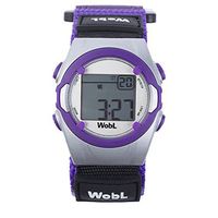 WobL Vibrating 8-Alarm & Repeating Countdown Timer Watch for Kids & Adults, Medication/Sports/Meetings/Potty Reminders, Purple