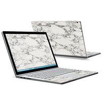 Mightyskins Skin Compatible with Microsoft Surface Book Case Wrap Cover Sticker Skins White Marble