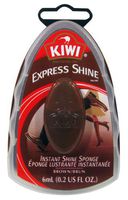 KIWI Express Shine, Instant Shine Sponge, Brown, 0.23 oz (Pack of 3)