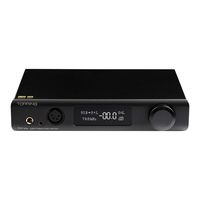 Dilvpoetry Topping DX7s ESS ES9038Q2M Chip HiFi Full Balanced DAC DSD512 USB/Optical/Coaxial/AES 32bit/768KHz Stereo Audio Headphone Amplifier Decoder No Remote Control(Black)