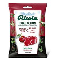 Ricola Dual Action Cough Suppressant Cherry 19 Each (Pack of 7)