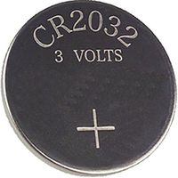 October Mountain Products CR2032 Battery (Pack of 1), Silver