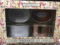 simply indulgent 2pk wax candle in Tin