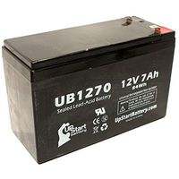 Replacement for Eaton/POWERWARE 5105-450VA Battery - Replacement UB1270 Universal Sealed Lead Acid Battery (12V, 7Ah, 7000mAh, F1 Terminal, AGM, SLA) - Includes Two F1 to F2 Terminal Adapters