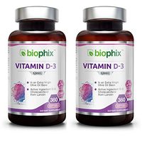 D3 5000 IU 360 Softgels Vitamin 2-Pack - High-Potency | Non-GMO | Soy-Free | in Extra Virgin Olive Oil | Strong Bones | Immune Health | Support for K-2