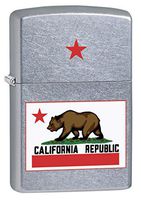 Zippo Lighter: California State Flag - Street Chrome 77884