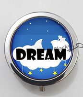 BlackKey Dream Beautiful Inspirational Word 3-Compartment Decorative Pocket Gift Box Case Organizer for Pill, Color 1 -1654