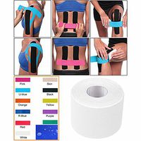 Kinesiology Tape - Pain Relief Adhesive - Best Therapeutic Muscle Support Aid - Sports Wrap for Knee Elbow Wrist Back Shoulder Ankle & Neck injury tape - Physio tap Water resistant - Price Xes