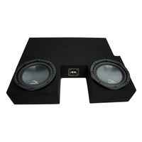 Compatible with 2007-2013 Toyota Tundra Double Cab Truck Harmony R104 Dual 10" Sub Box Enclosure