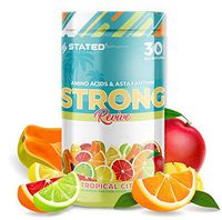 STRONG Revive: 5g Vegan Essential Amino acids + 2mg Organic Astaxanthin + 1g Coconut Water + 50mg Astragalus & Panax Ginseng: Build & Tone Muscle, Reduce Inflammation, Boost Immunity & Hydration.