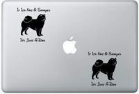 If Its Not A Samoyed Its Just A Dog Decal PetsAffectionLaptop1501 Set of Two (2X), Dog Decal, Sticker, Laptop, Ipad, MacBook