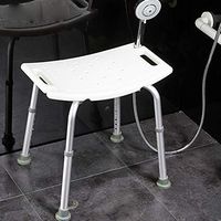 LINYUYI Height Adjustable Bathtub & Shower Stool,Aluminum Alloy Old People Toilet,Non-Slip Bath Stool