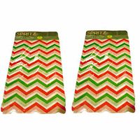 (2) Packages Spritz Red & Green Chevron Pegged Tissue Paper, 8 Sheets