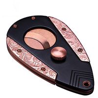 KXDLR Cigar Cutter, Stainless Steel Pocket Cigar Tool with Black Titanium Blades Cutter Blades Nipping Off The End of Cigar, for Most Size of Cigars,B