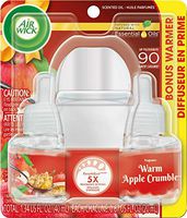Air Wick Warm Apple Crumble Scented Oil Starter Kit (1 Warmer+2 Refills)