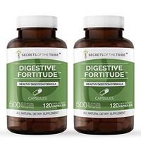Secrets Of The Tribe - Digestive Fortitude, Healthy Digestion Formula, Herbal Supplement Blend (2x120 Capsules)