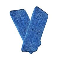 Microfiber Spray Mop Replacement Heads, Replacement Mop Pads for Wet Dry, Suitable for Kitchen Grease Cleaning, Reusable Washable (Navy Blue, 2 Pack)