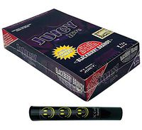 Herb Airtight Tube Pocket Protector with Juicy Jay's BlackBerry Brandy 1.25 Flavored Hemp Rolling Papers 24 Count Box DC Crafts Nation- Happy Face