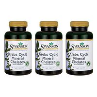 Swanson Krebs Cycle Mineral Chelates 90 Veg Capsules (3 Pack)